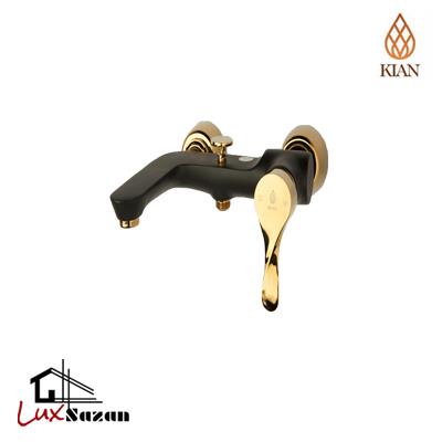 شیر حمام کیان مدل آرنیکا مشکی طلایی